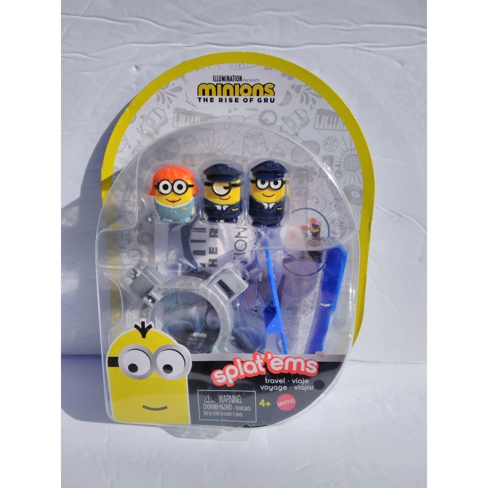 Mattel Minions The Rise of Gru Splat'ems Travel Launcher Set 3 Figures GMD77